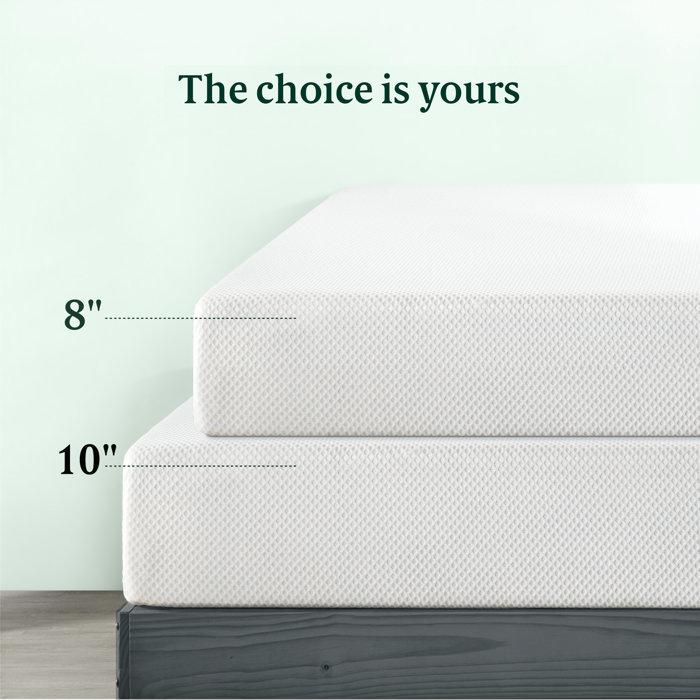 The Twillery Co.® Meacham 8" Medium Green Tea Memory Foam Mattress